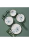 Hermia GBSRD24KY41023178 Vajilla de Porcelana de 24 Piezas para 6 Personas Apta para Lavavajillas y Microondas Elegante y Duradera para Comidas Formales o Informales